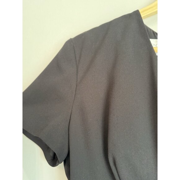 Vintage MAGGY LONDON Women’s Midi Dress Gown Size 10 Black Whimsigoth Cocktail - Picture 5 of 11